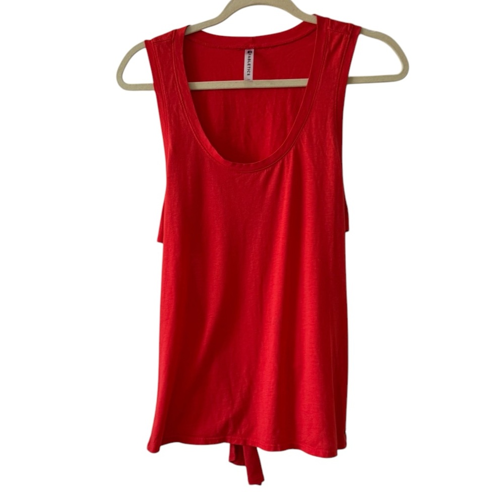 Fabletics Red Tie-Back Tank Top - Size Medium